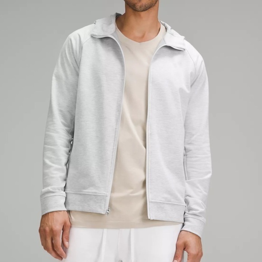 NWT Lululemon City Sweat Full Zip Hoodie Light Grey Atlanta Braves Size Large